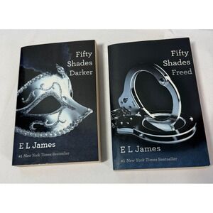 Fifty Shades Darker & Fifty Shades‎ Freed Paperback Set by E. L. James Romance